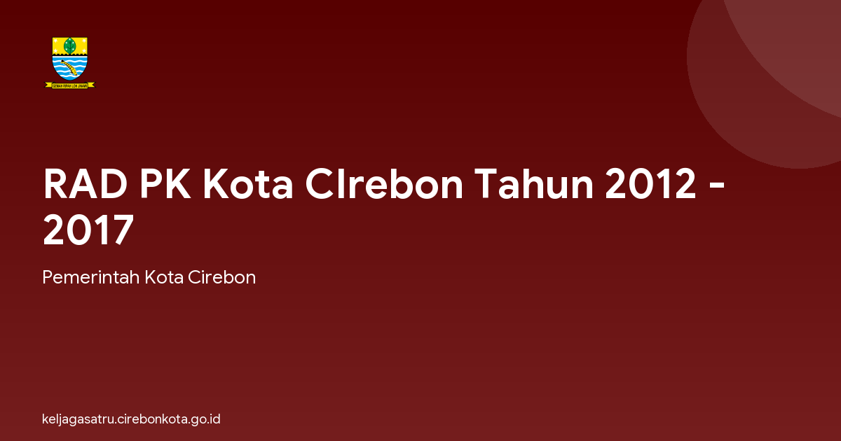 RAD PK Kota CIrebon Tahun 2012 - 2017