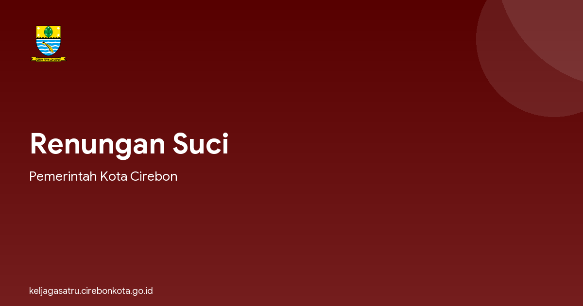 Renungan Suci