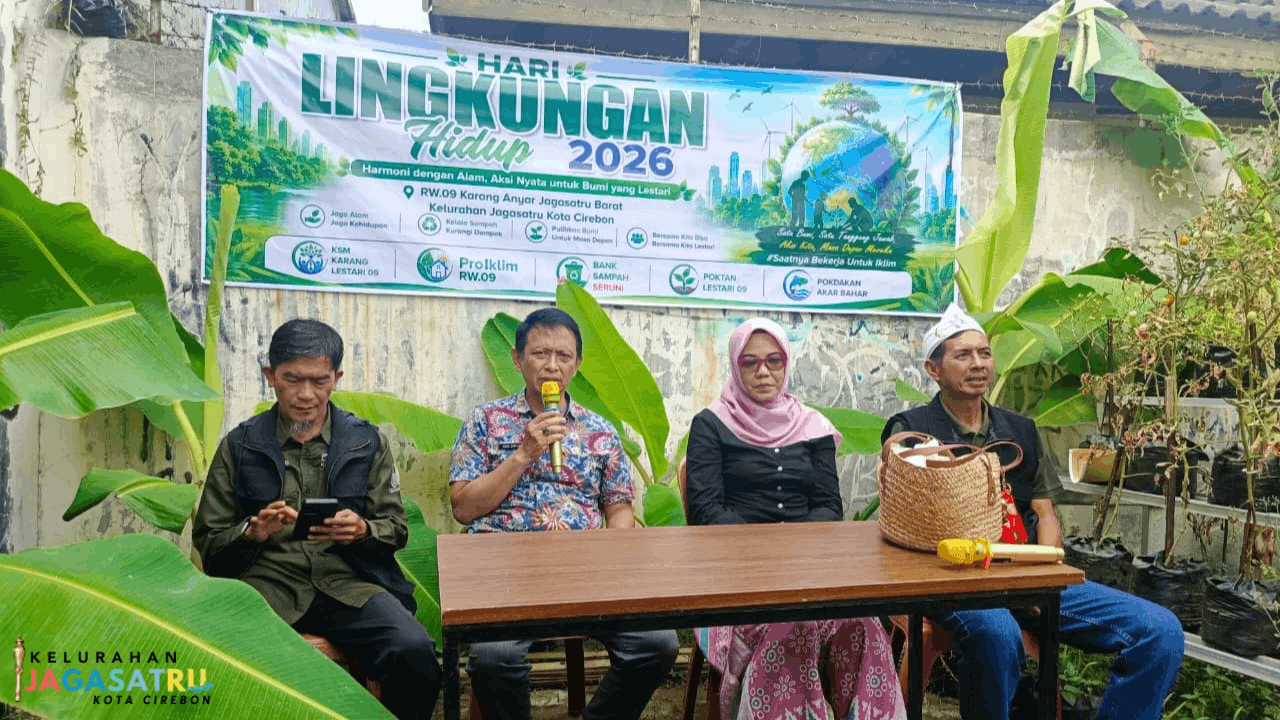 Peringatan Hari Lingkungan Hidup dan Pengukuhan Pengurus Lembaga Ketahanan Pangan dan Pelestarian Lingkungan Kelurahan Jagasatru 2026